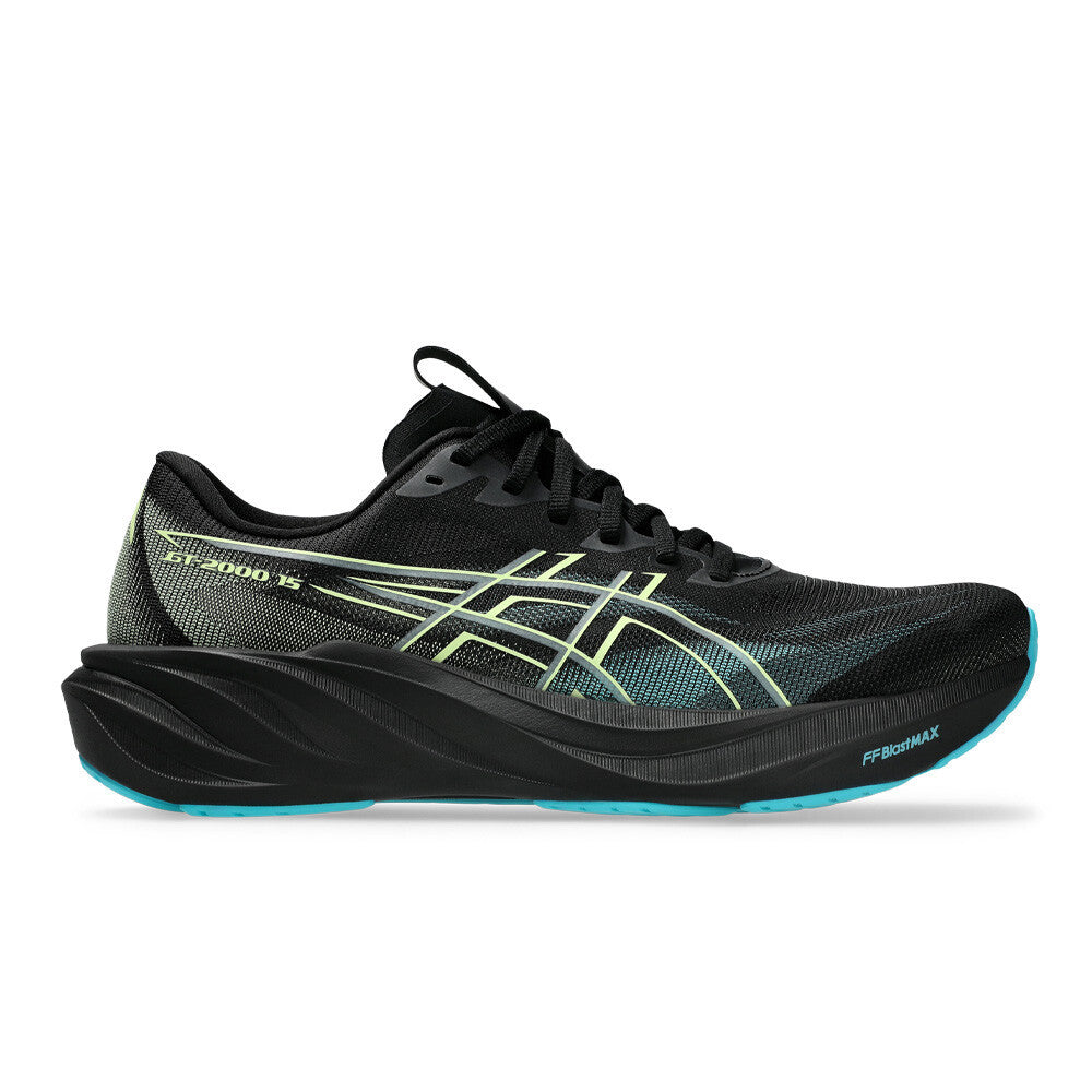 ASICS GT-2000 15 Men's Running Shoes - Black/Energy Aqua