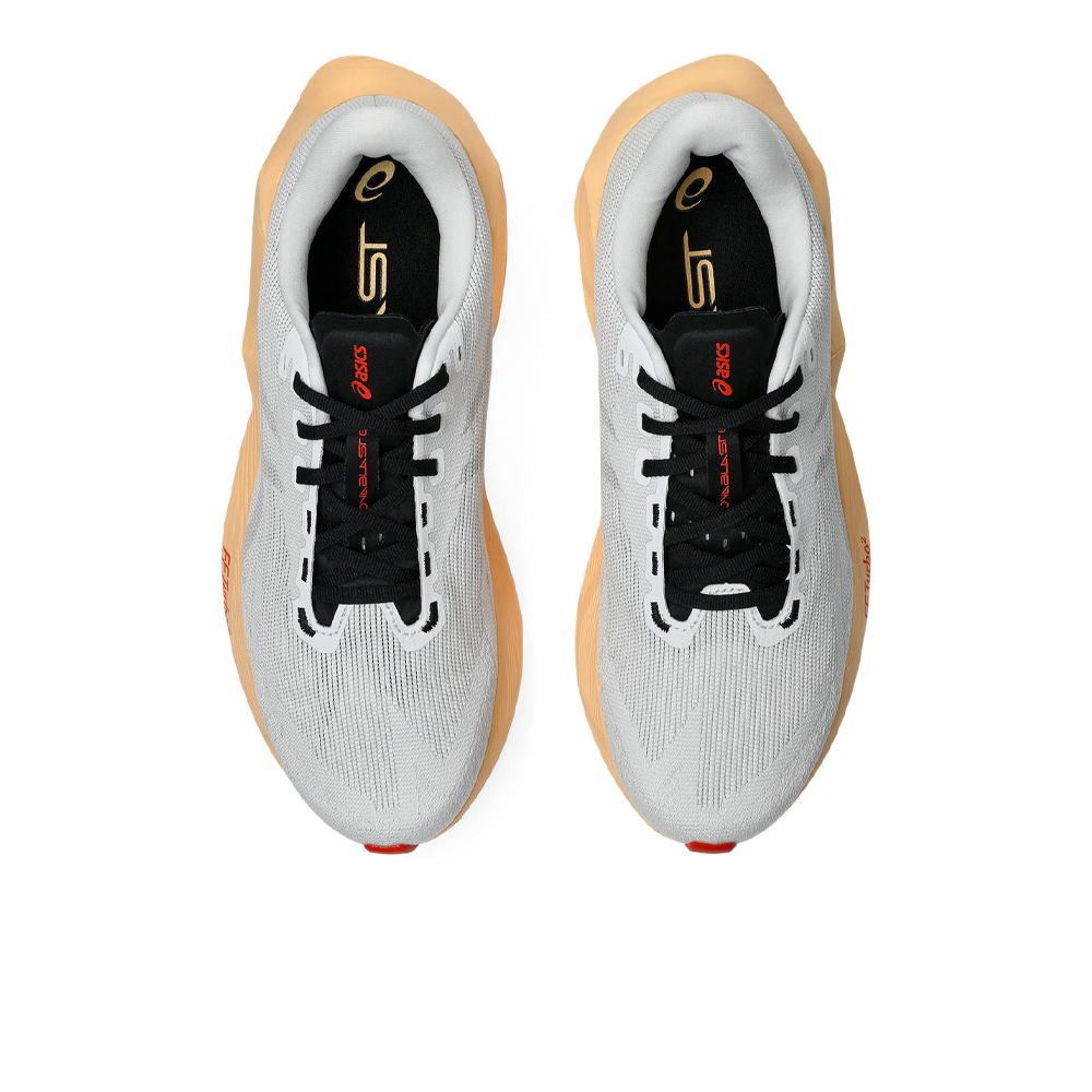 ASICS Novablast 6 Men's Running Shoes - White/Orange Glow