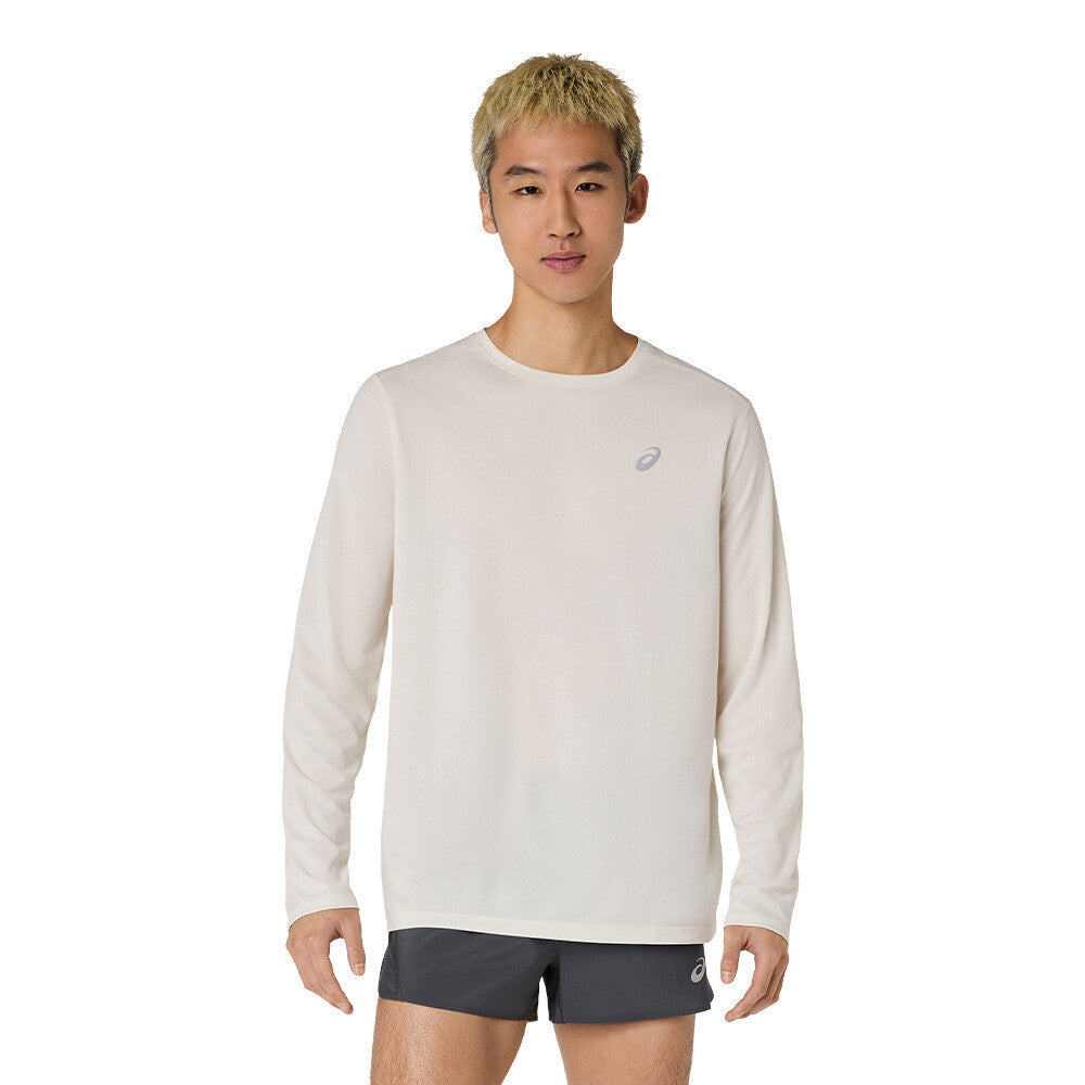 ASICS Core Long Sleeve Men's Running Top - Cream