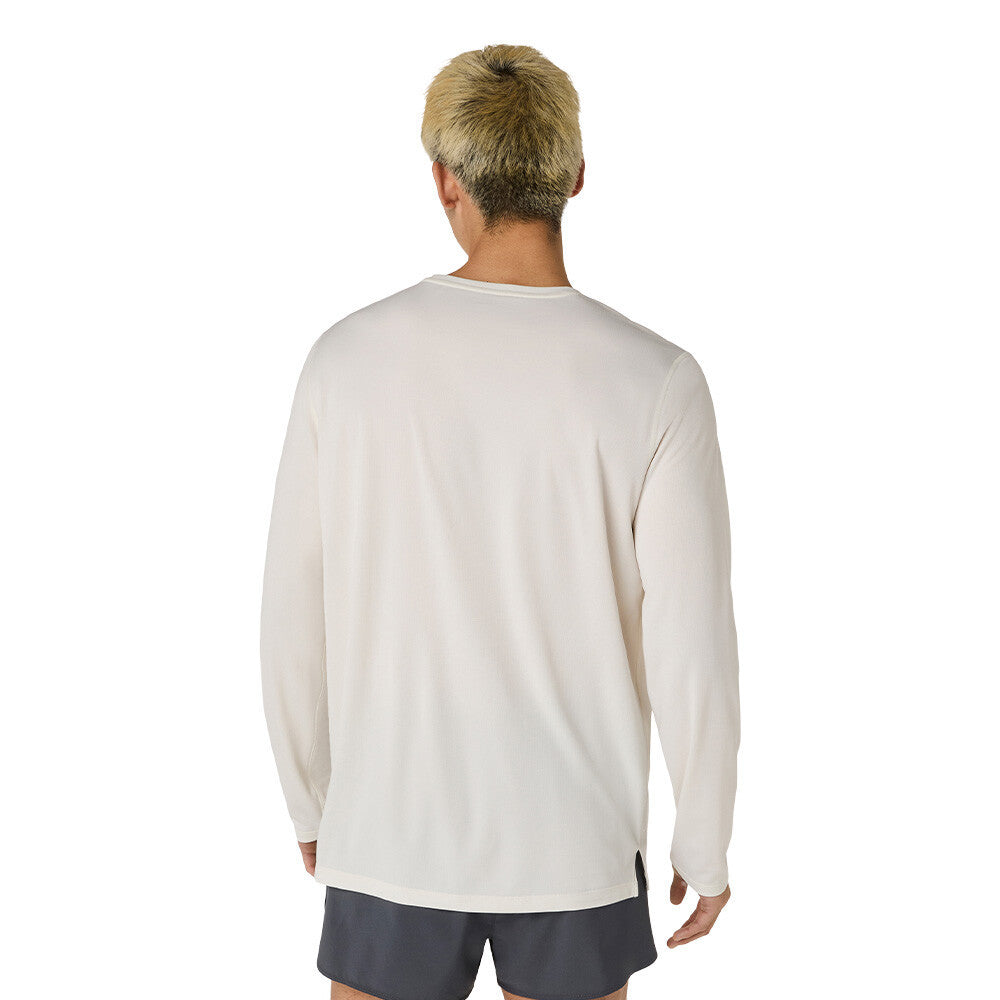 ASICS Core Long Sleeve Men's Running Top - Cream