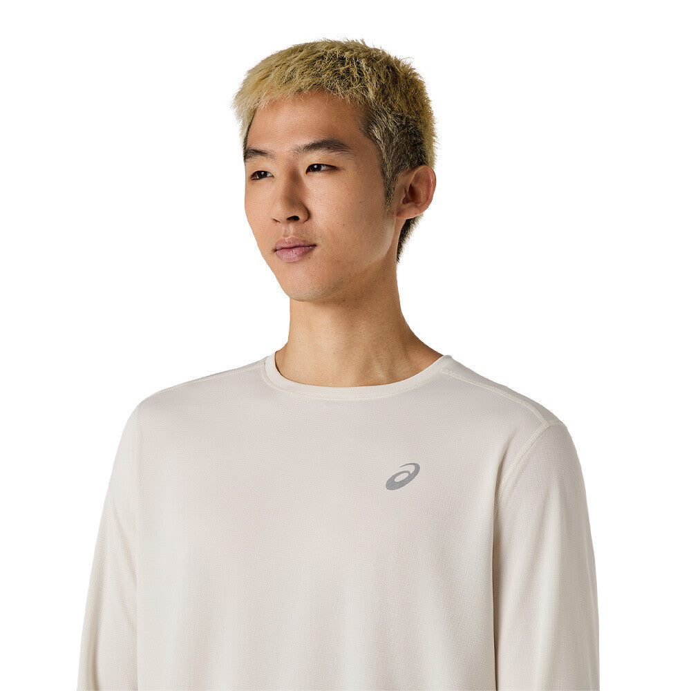 ASICS Core Long Sleeve Men's Running Top - Cream