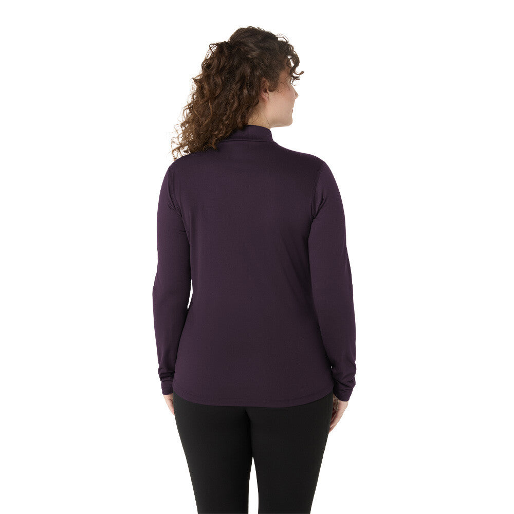 ASICS Core Long Sleeve Half Zip Women's Half Zip Top - Dark Aubergine