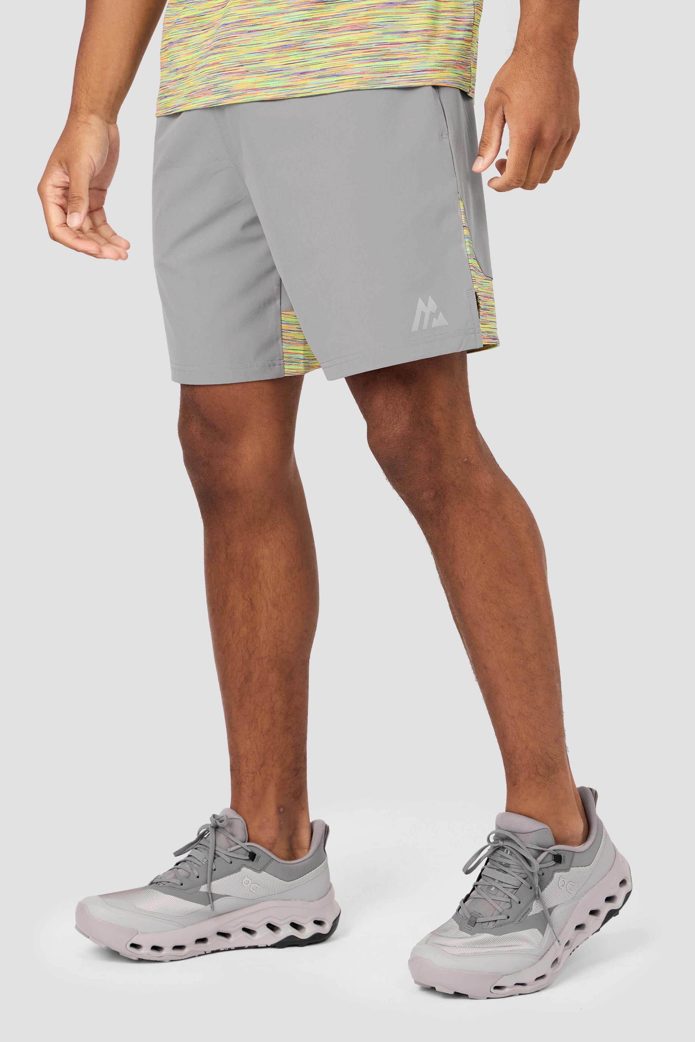 Montirex Trail Panel Short - Grey, Orange, Yellow, Lilac