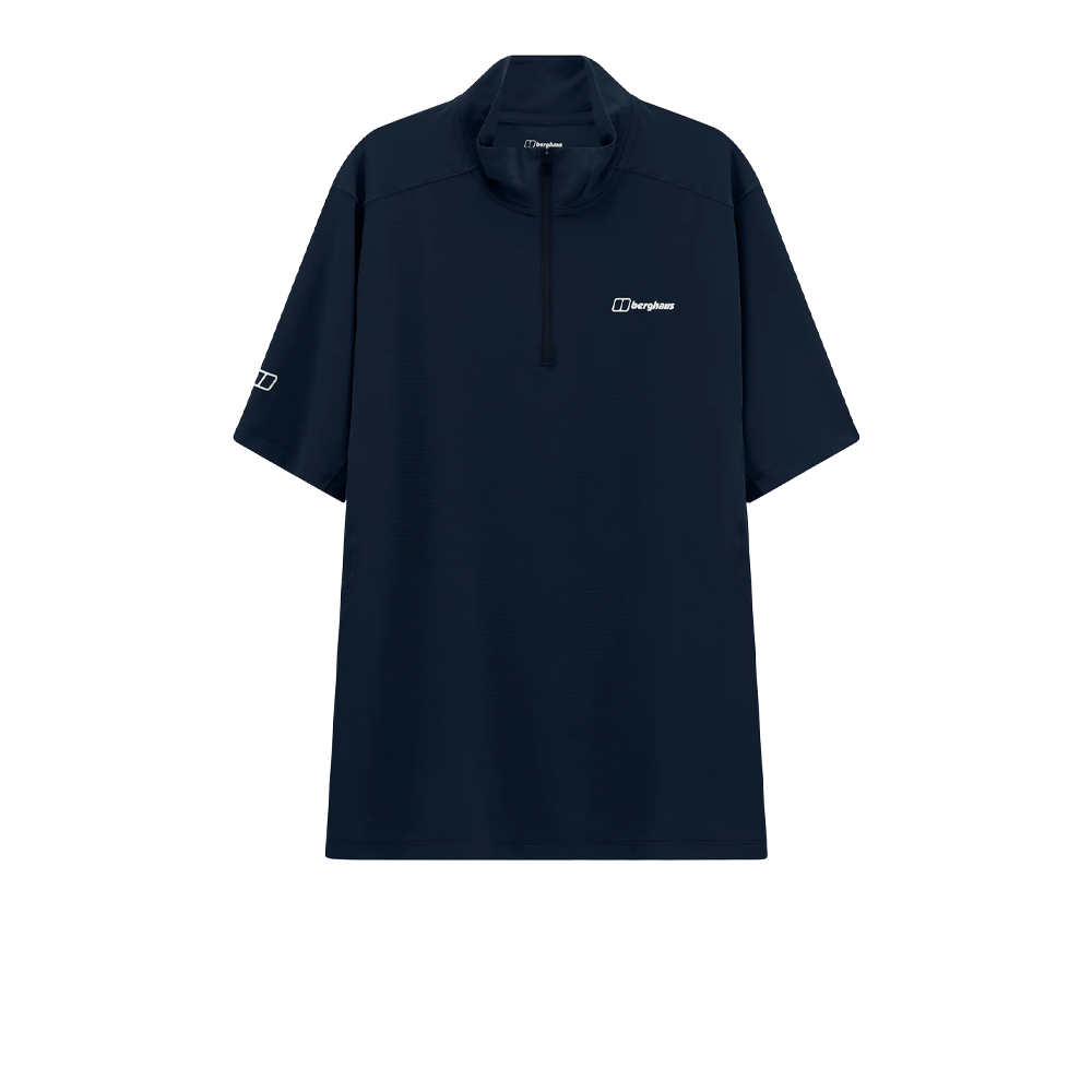 Berghaus Bowburn Tech Half-Zip Men's T-Shirt - Black