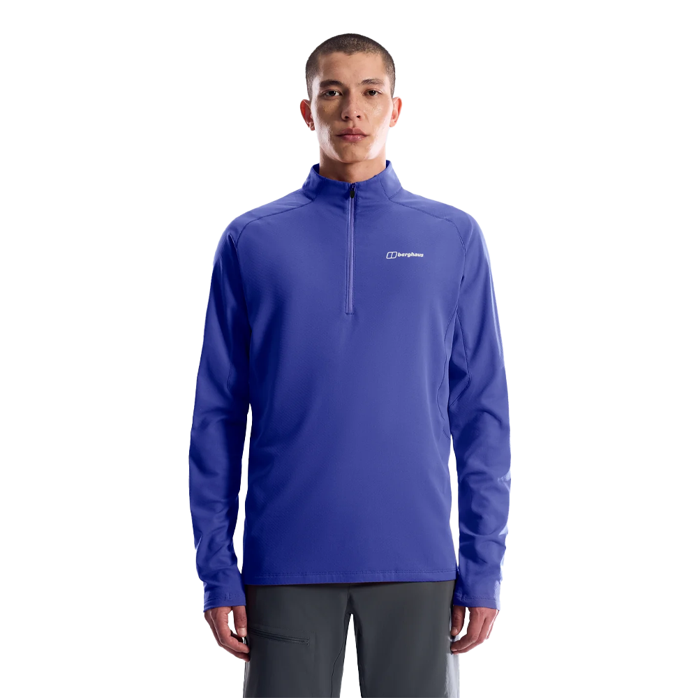 Berghaus Theralite Half Zip Men's Tech Top - Bottle Blue