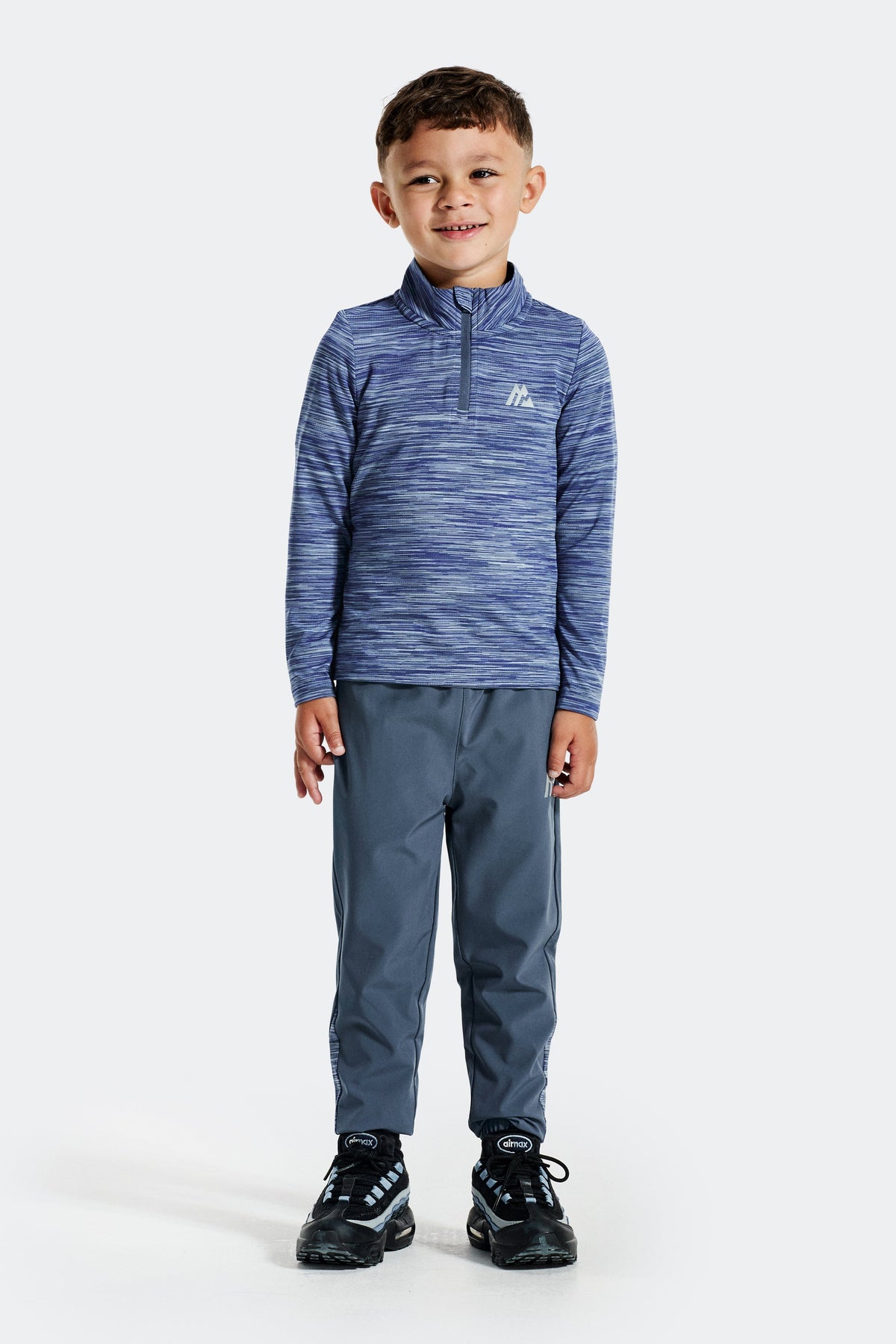 Montirex Infant Boys' Trail 1/4 Zip - Blue Slate Cosmic Blue Blue Tide
