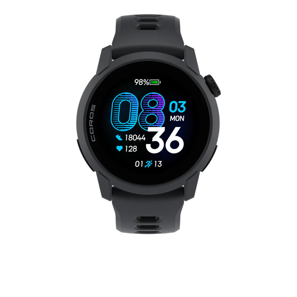 Coros PACE 4 Premium Multisport GPS Watch (Silicone Strap) - Black