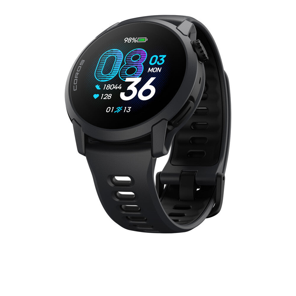 Coros PACE 4 Premium Multisport GPS Watch (Silicone Strap) - Black
