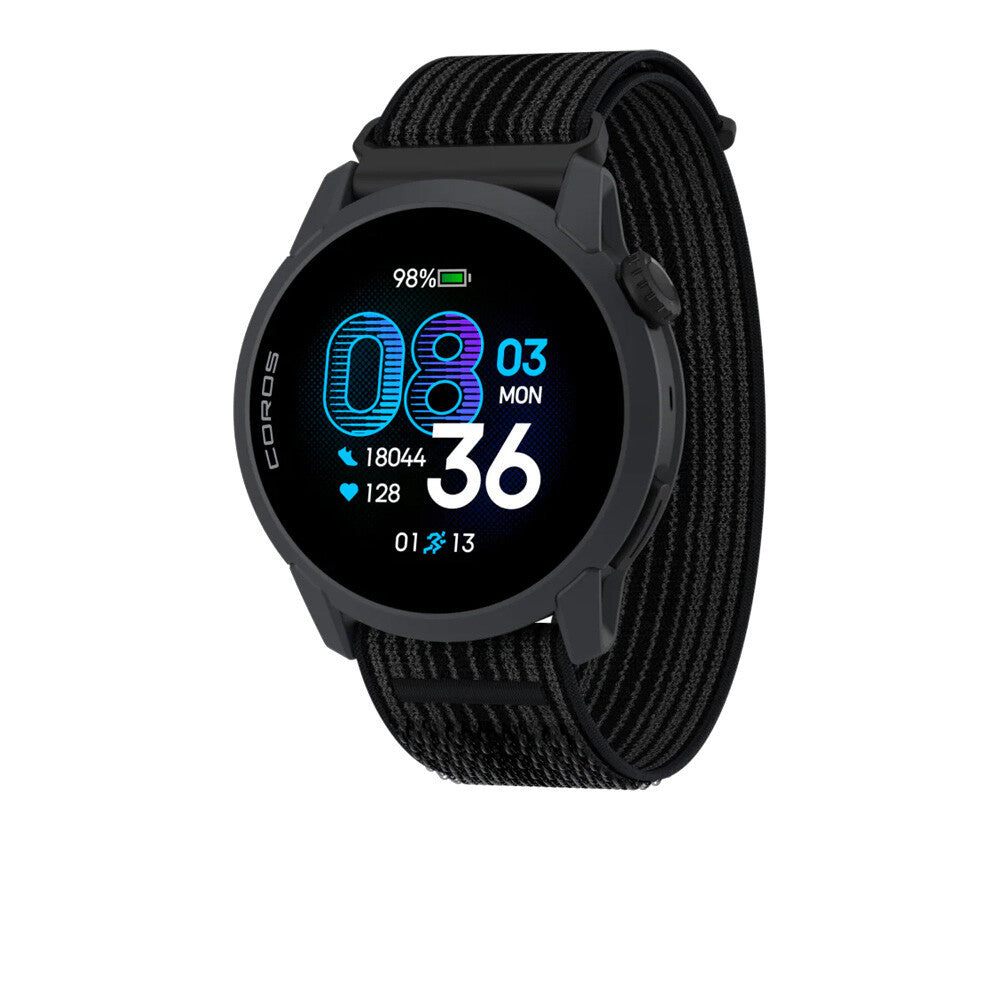 Coros PACE 4 Premium Multisport GPS Watch (Nylon Strap) - Black