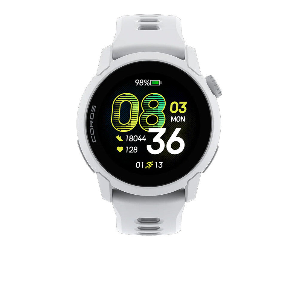 Coros PACE 4 Premium Multisport GPS Watch (Silicone Strap) - White