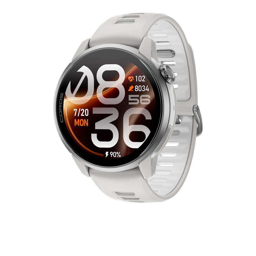 Coros PACE 4 Pro GPS Sport Watch (Silicone Strap) - White