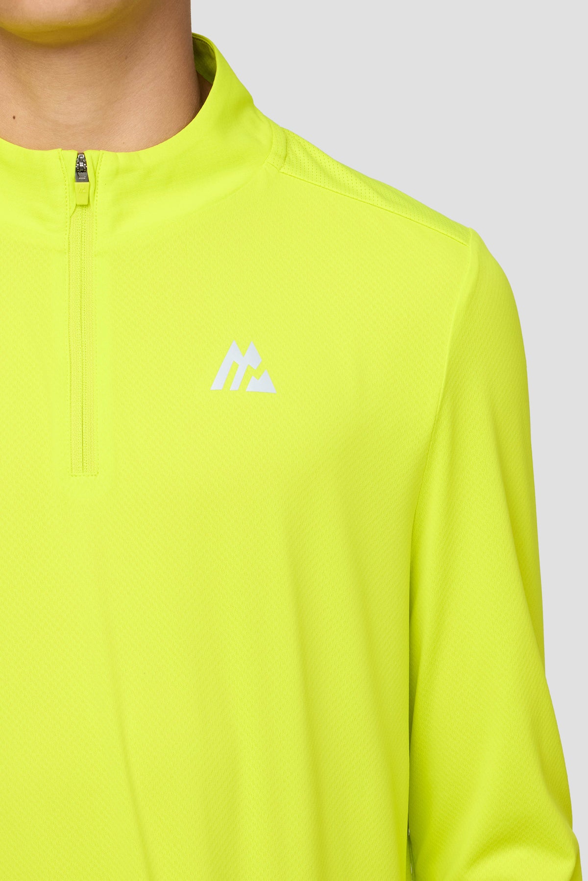 Montirex Junior Delta 1/4 Zip - Electric Lime