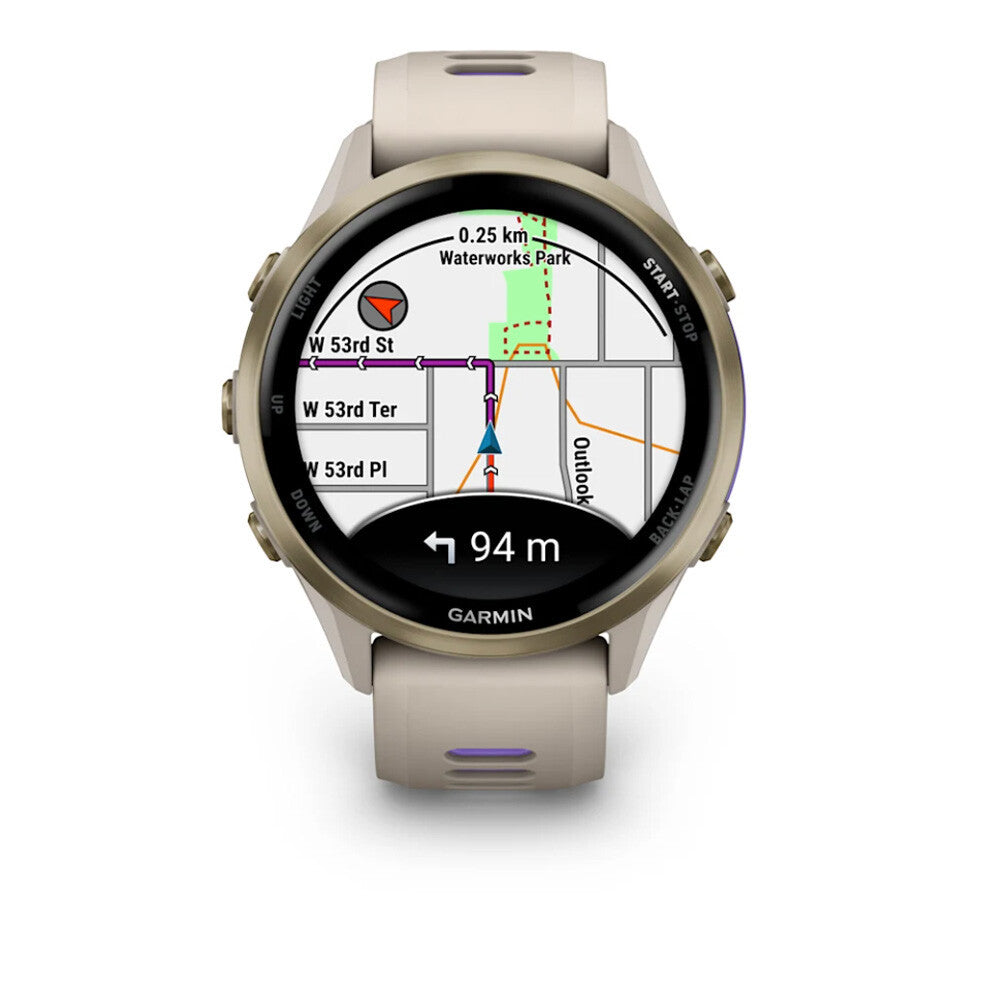 Garmin Forerunner 970 GPS Watch - Soft Gold Titanium