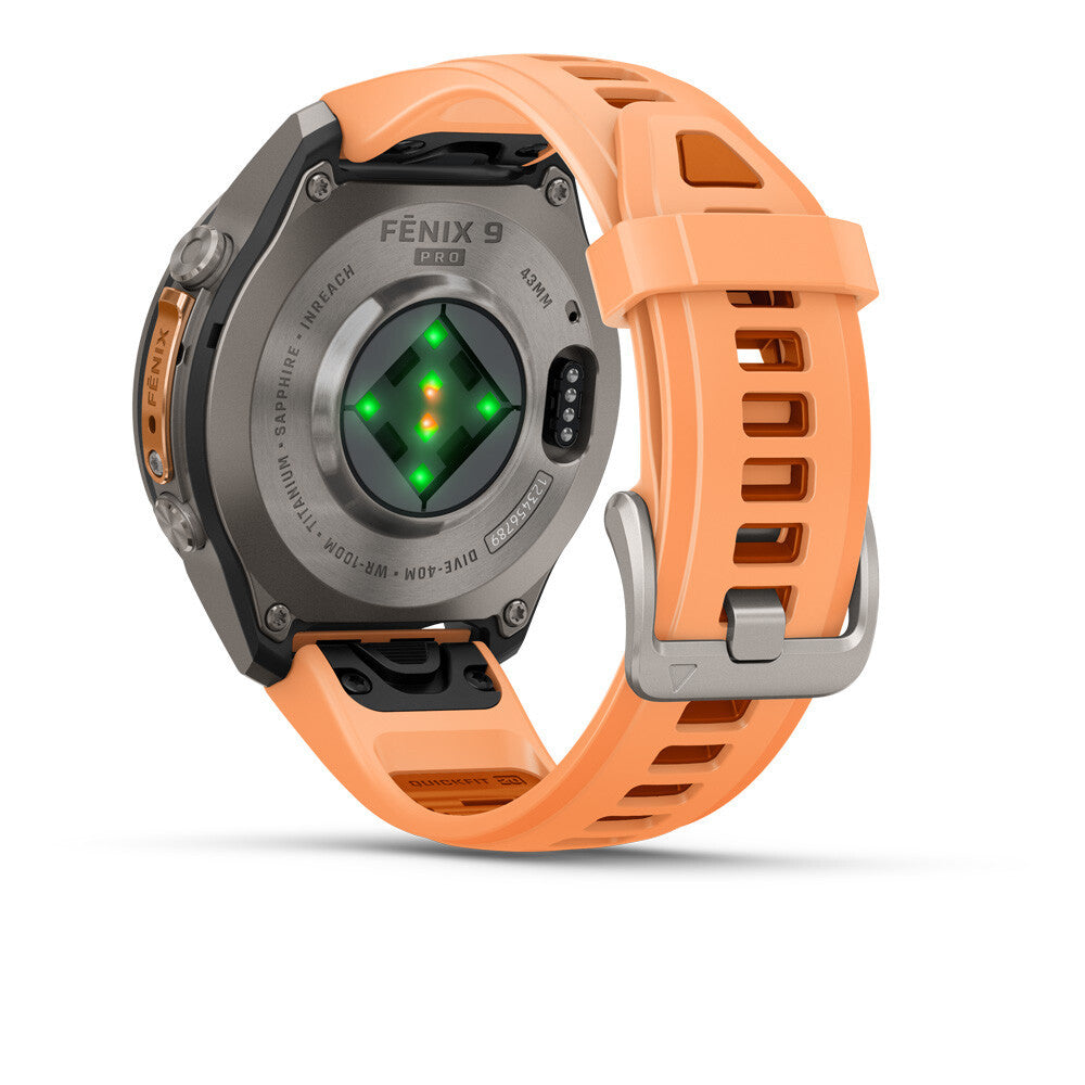 Garmin Fenix 9 Pro inReach Amoled Sapphire (43mm) GPS Watch - Titanium/Shell Pink/Autumn
