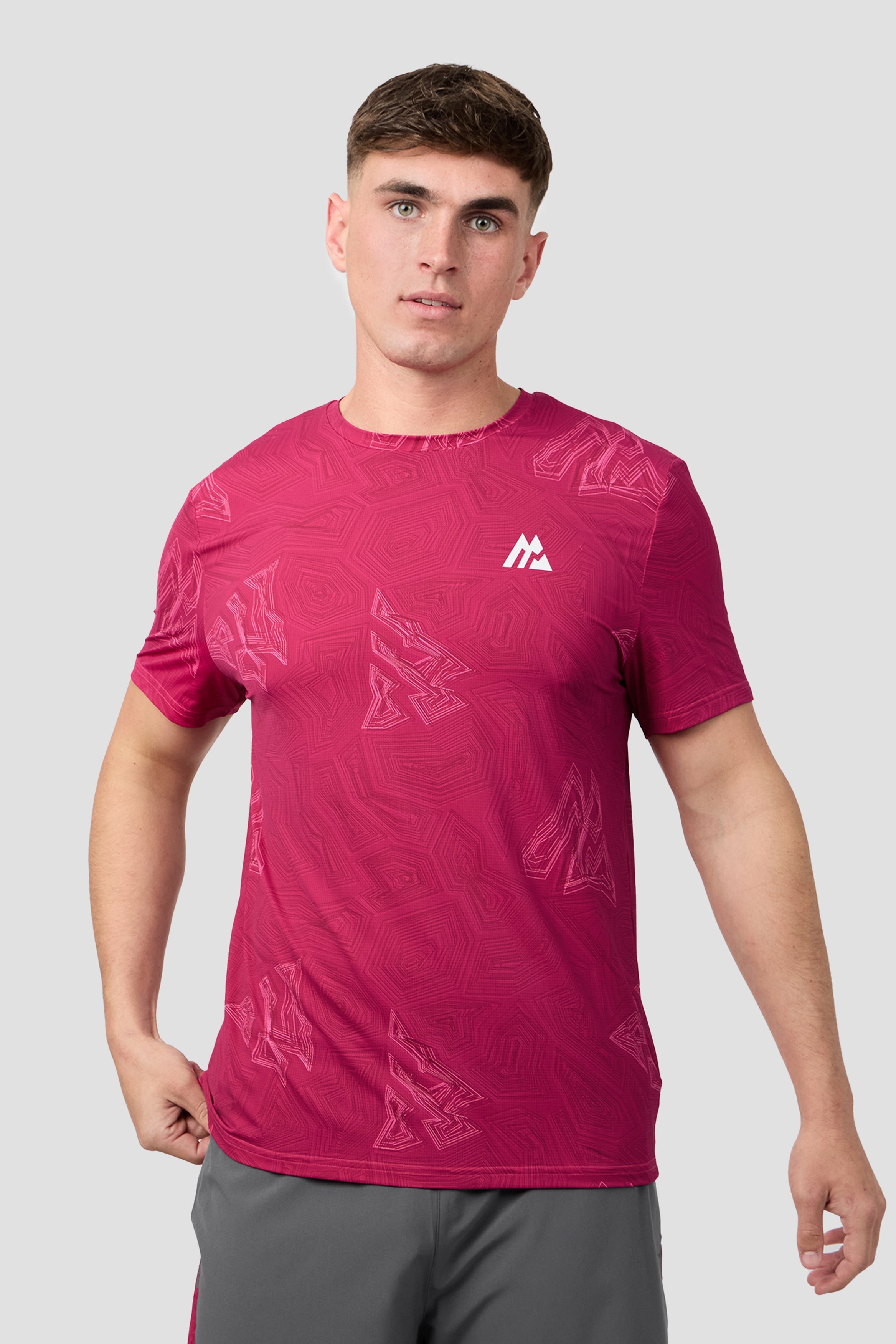 Montirex Geo M Print T-Shirt – Red