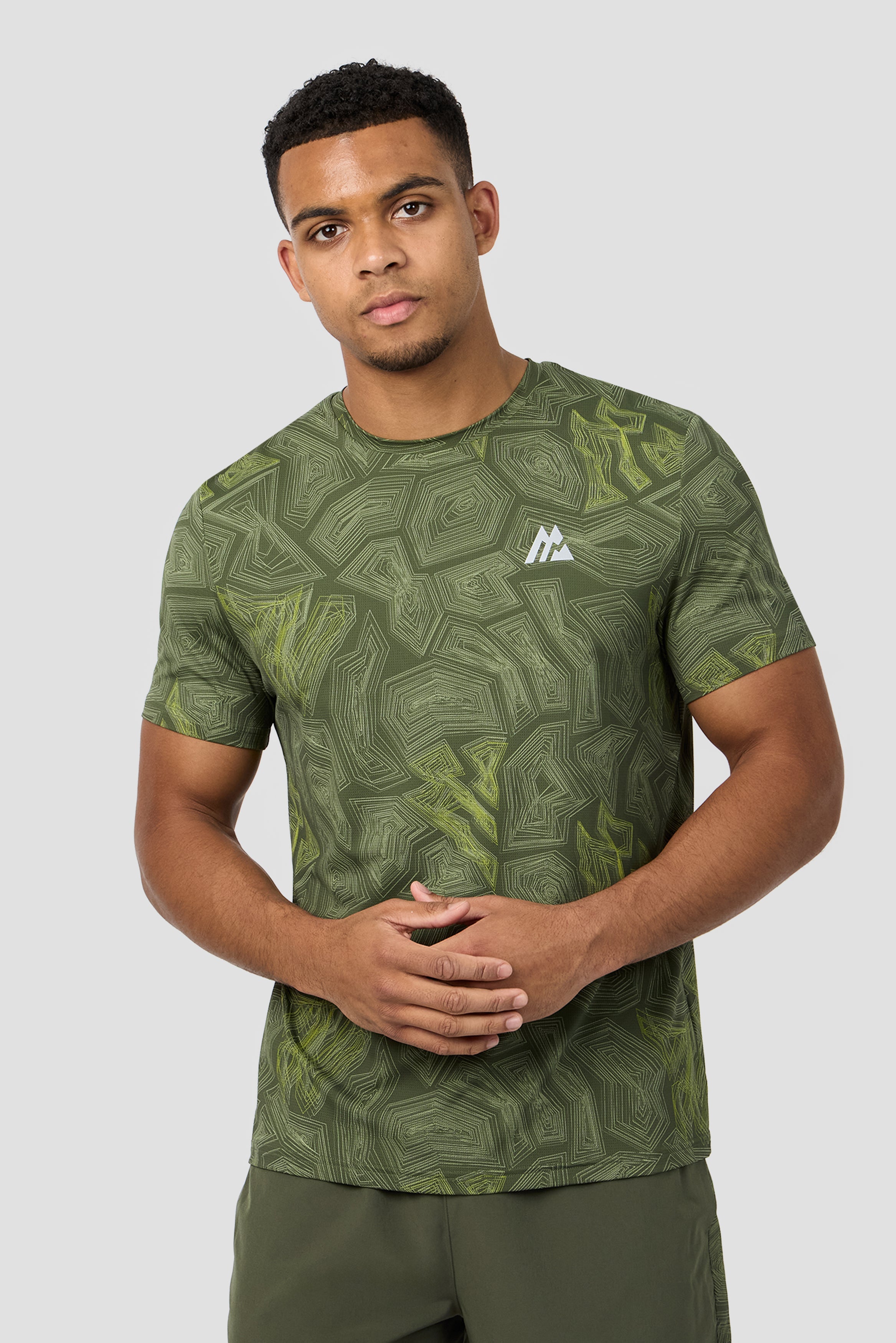 Montirex Geo M Print T-Shirt – Green
