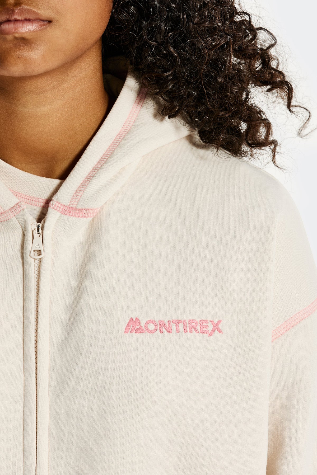 Montirex Girls' Highlight Zip Up Hood - Coconut Milk