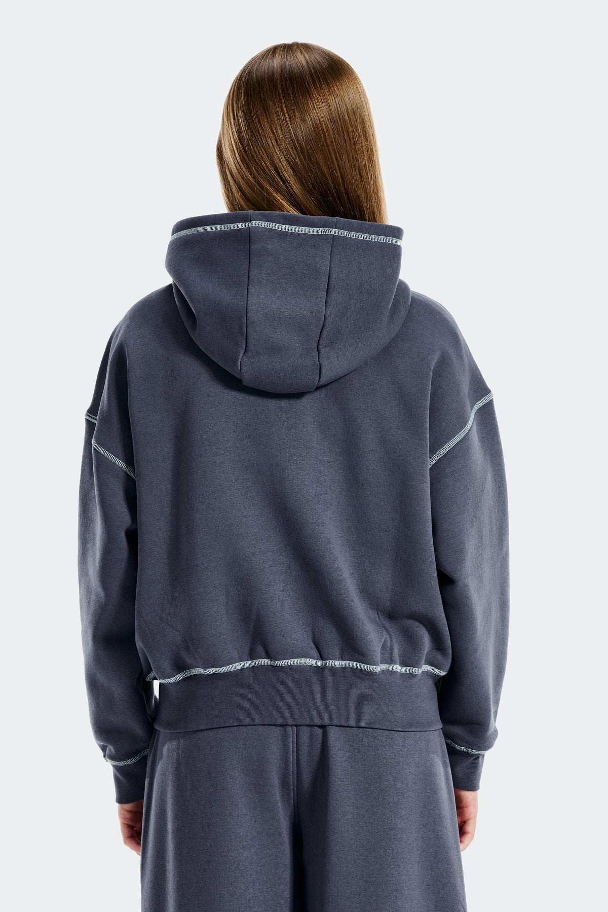 Montirex Girls' Highlight Zip Up Hood - Moonlight Blue