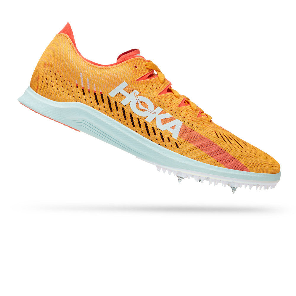 HOKA Cielo X LD Men's Running Spikes - Radiant Yellow/Camellia