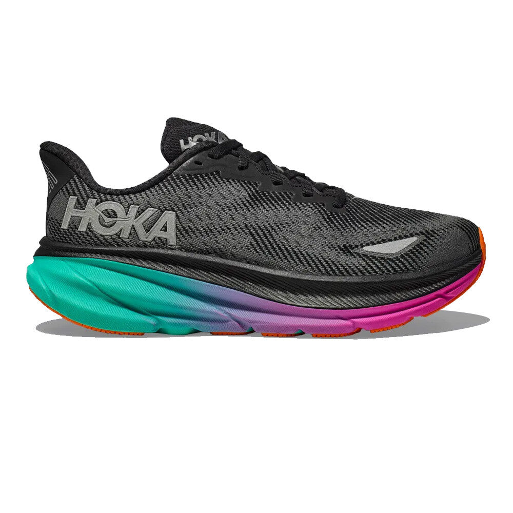 Hoka Clifton 9 GORE-TEX - black / electric aqua