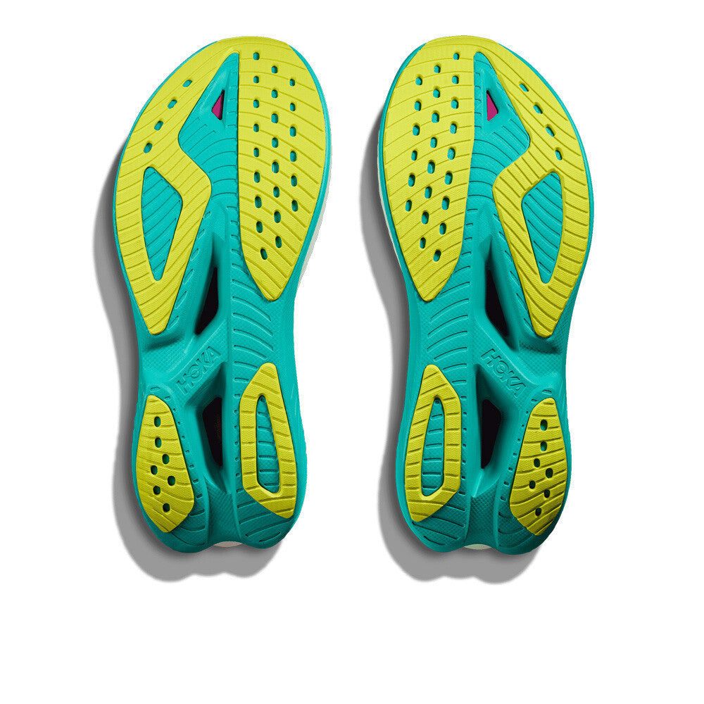 HOKA Mach X 2 Women's Running Shoes - Frost/Electric Aqua