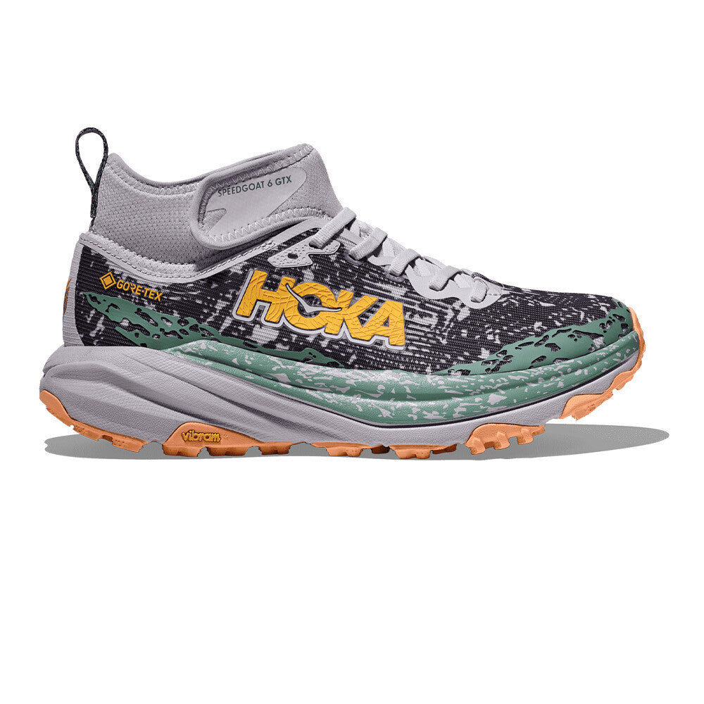 HOKA Speedgoat 6 Mid GORE-TEX Women's Trail Running Shoes - Ash Grey/Charcoal Grey