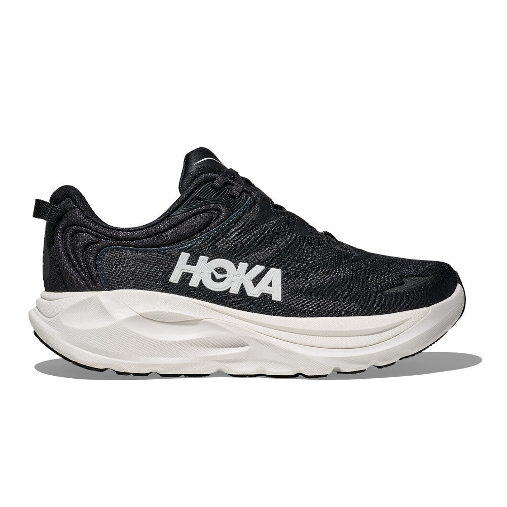 HOKA Gaviota 6 Women's Running Shoes (D Width) - Black/White