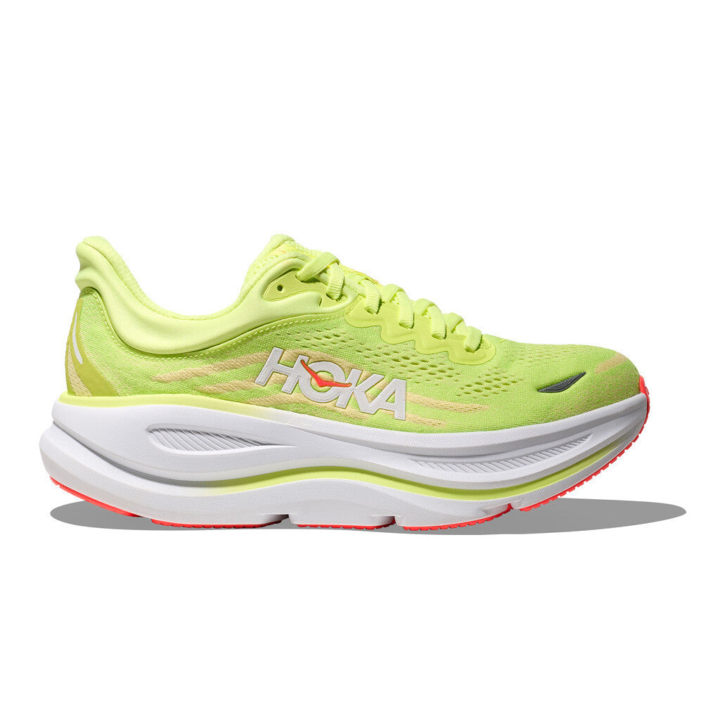 HOKA Bondi 9 Women's Running Shoes - Neon Yuzu/Sunlight