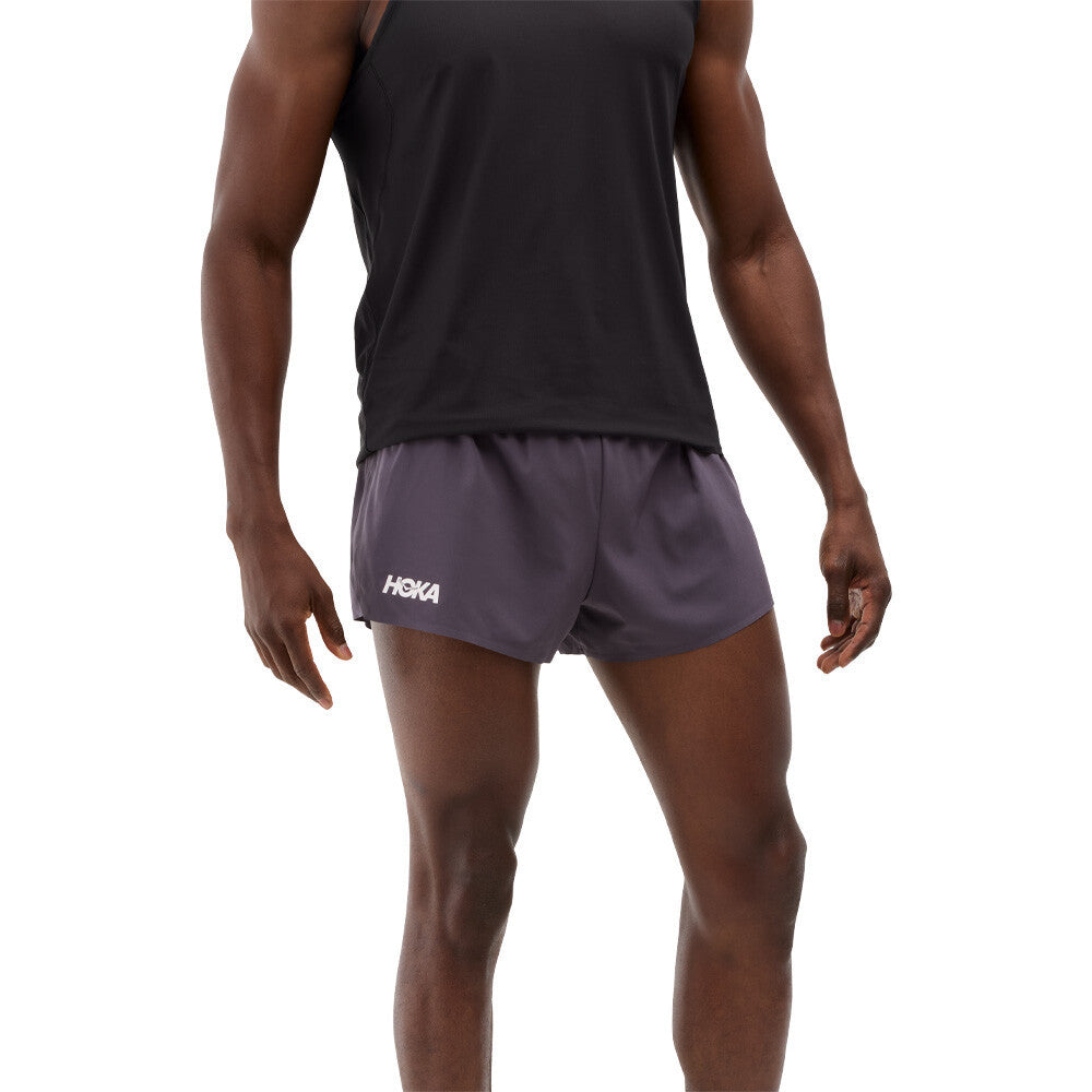 HOKA Race Day Men's Split Shorts - Burgundy