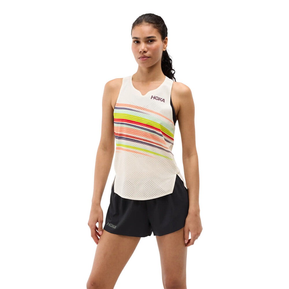 HOKA Race Day Women's Tank Top - Alabaster Flare