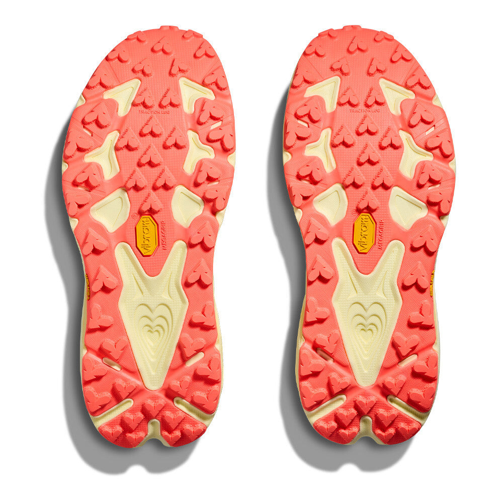 HOKA Speedgoat 7 Women's Trail Running Shoes - Vintage Yellow/Neon Flame