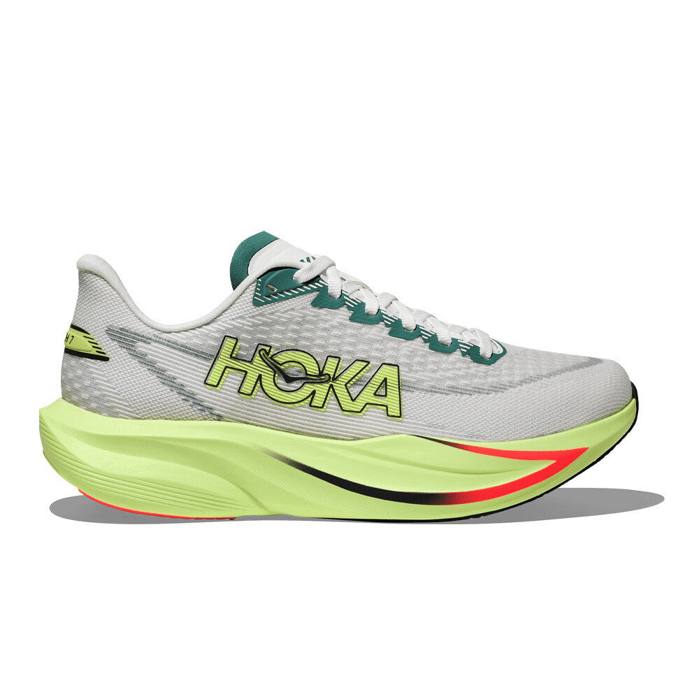 HOKA Mach 7 Women's Running Shoes - Frost/Neon Yuzu