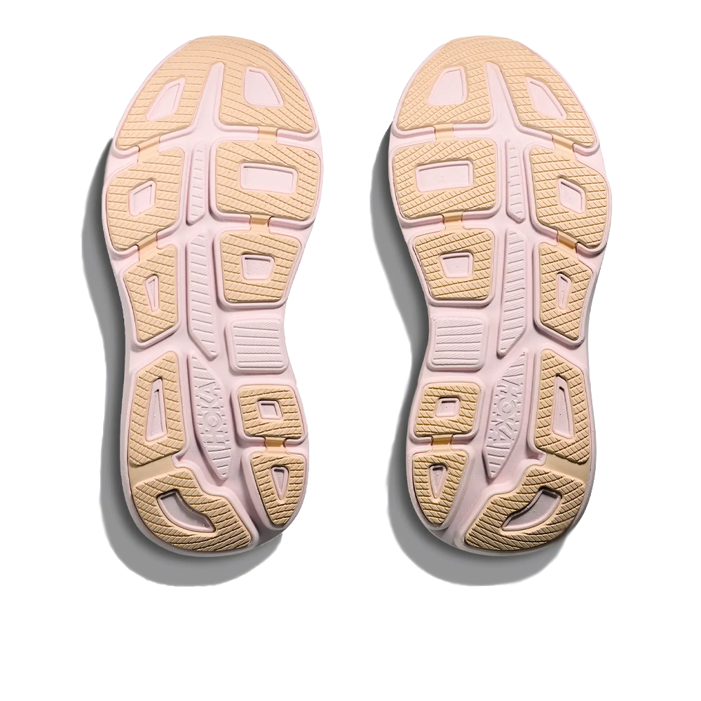 HOKA Bondi 9 Women's Running Shoes - Lilac Cream/Tangerine Glow