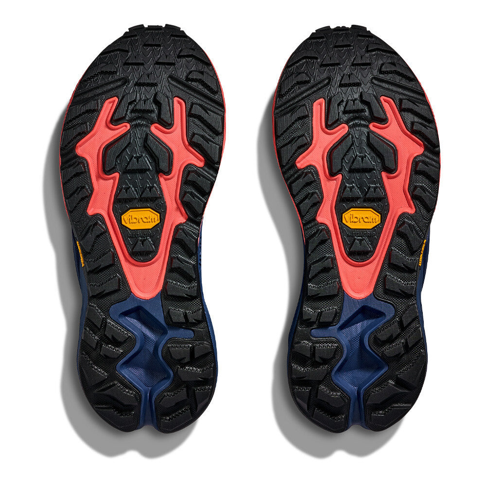 HOKA Mafate Hike Women's Walking Shoes - Midnight Blue/Neon Flame