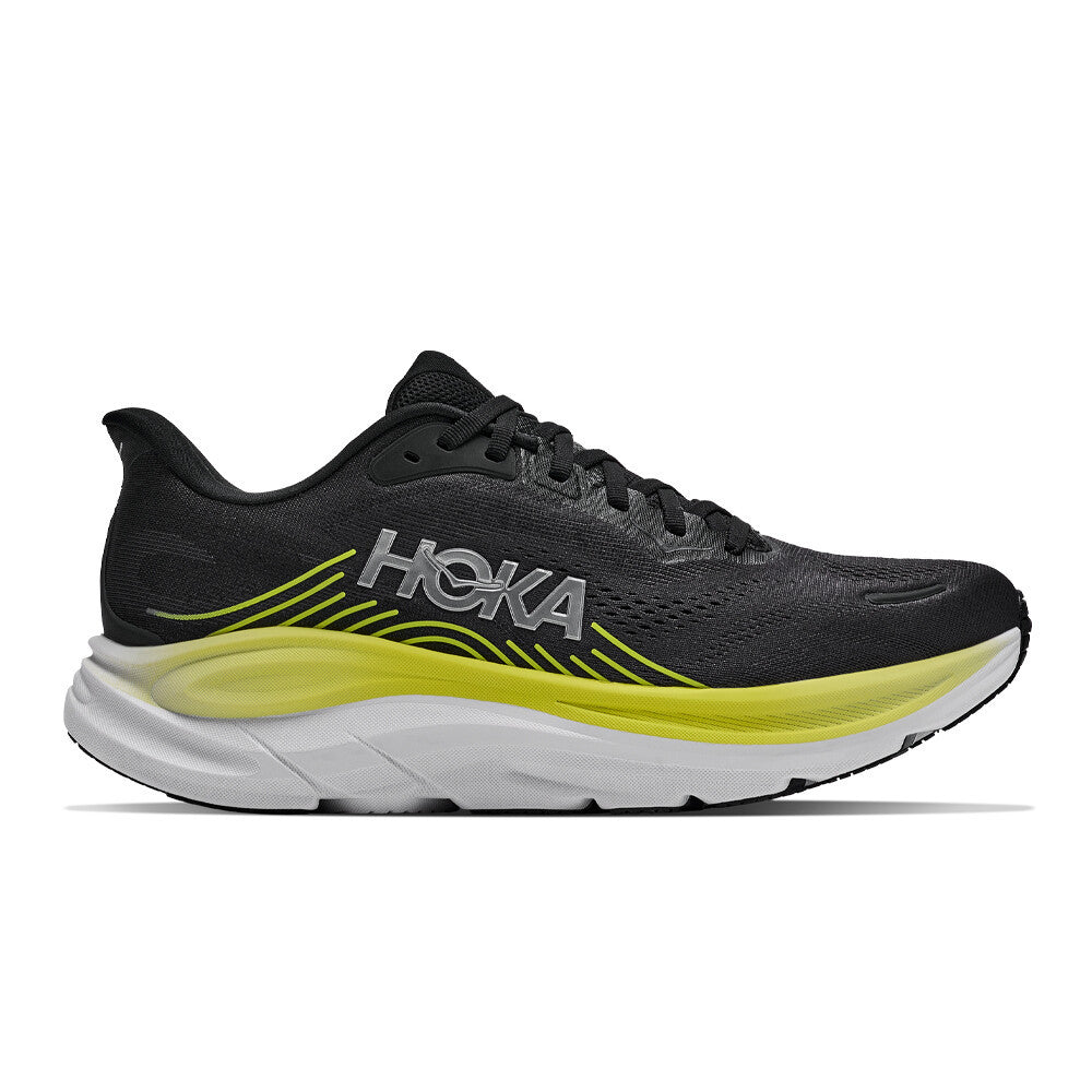 HOKA Clifton 11 Men's Running Shoes - Black/Citrus