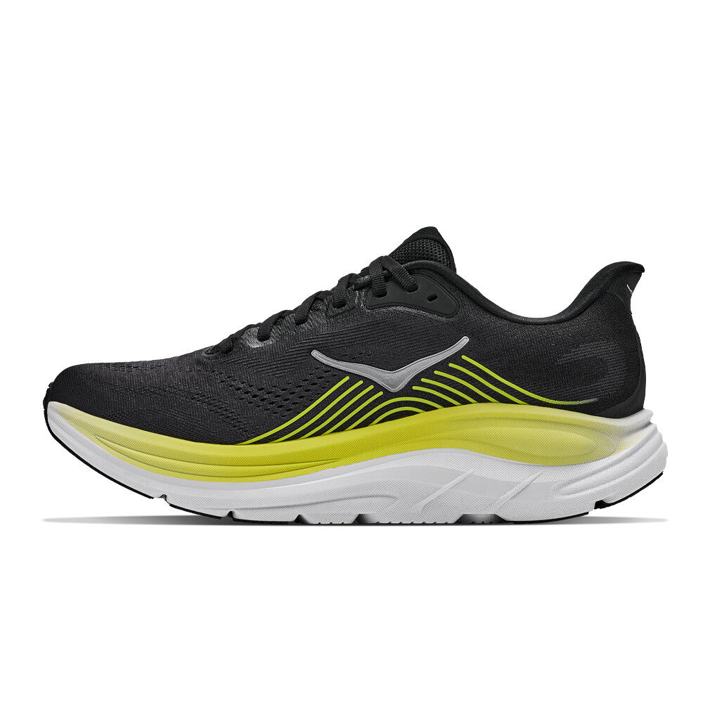 HOKA Clifton 11 Men's Running Shoes - Black/Citrus