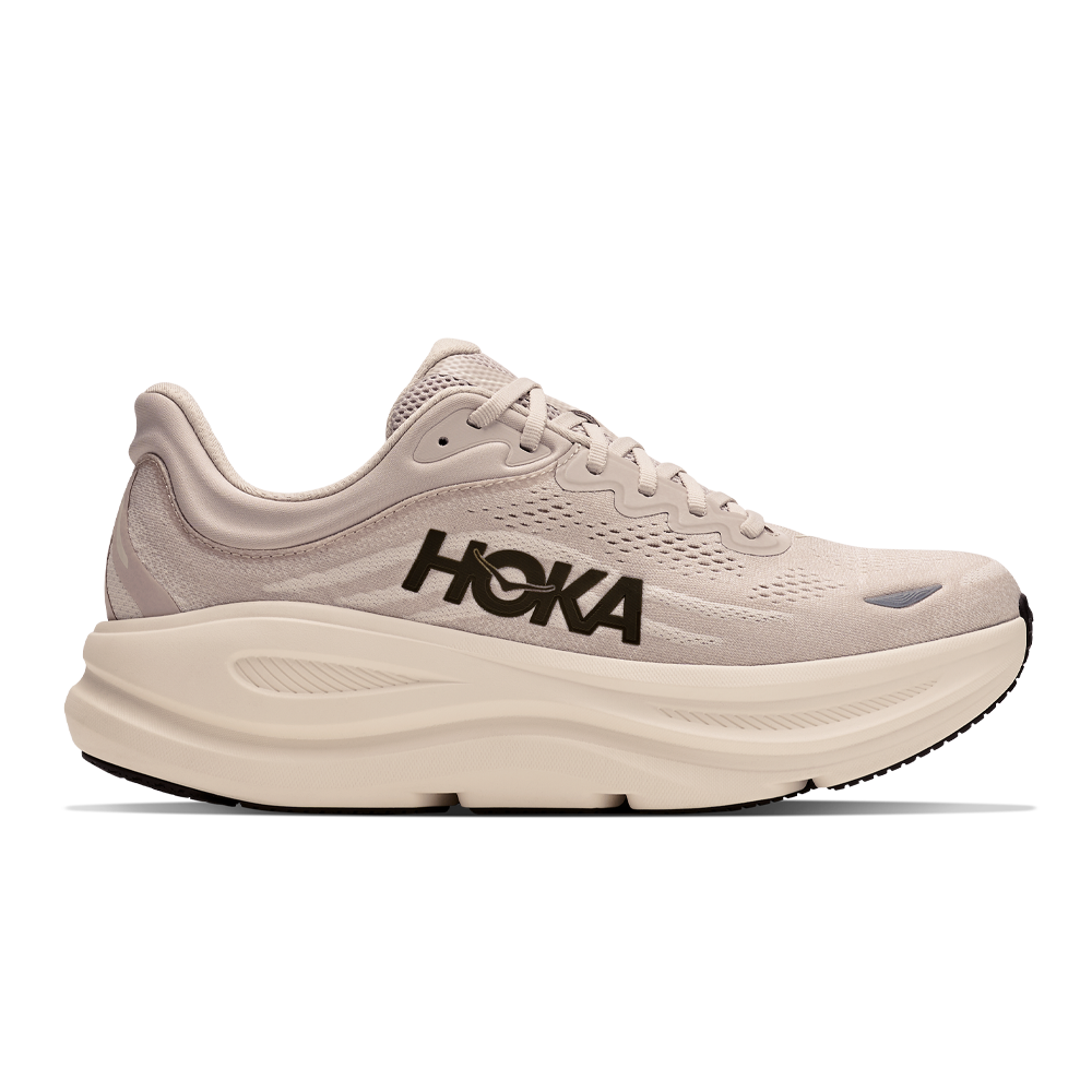 HOKA Bondi 9 Men's Running Shoes - River Rock Grey/Albaster