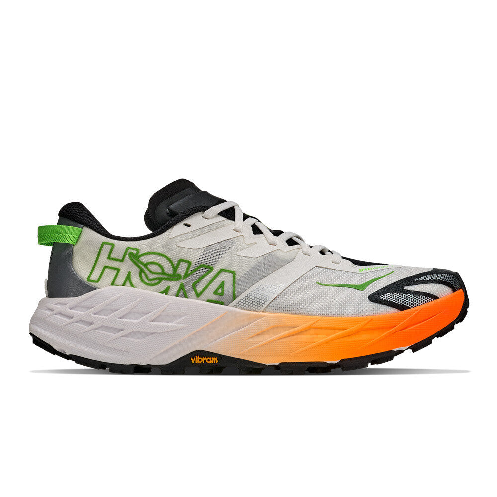 HOKA Speedgoat 7 Men's Trail Running Shoes - Frost/Neon Tangerine