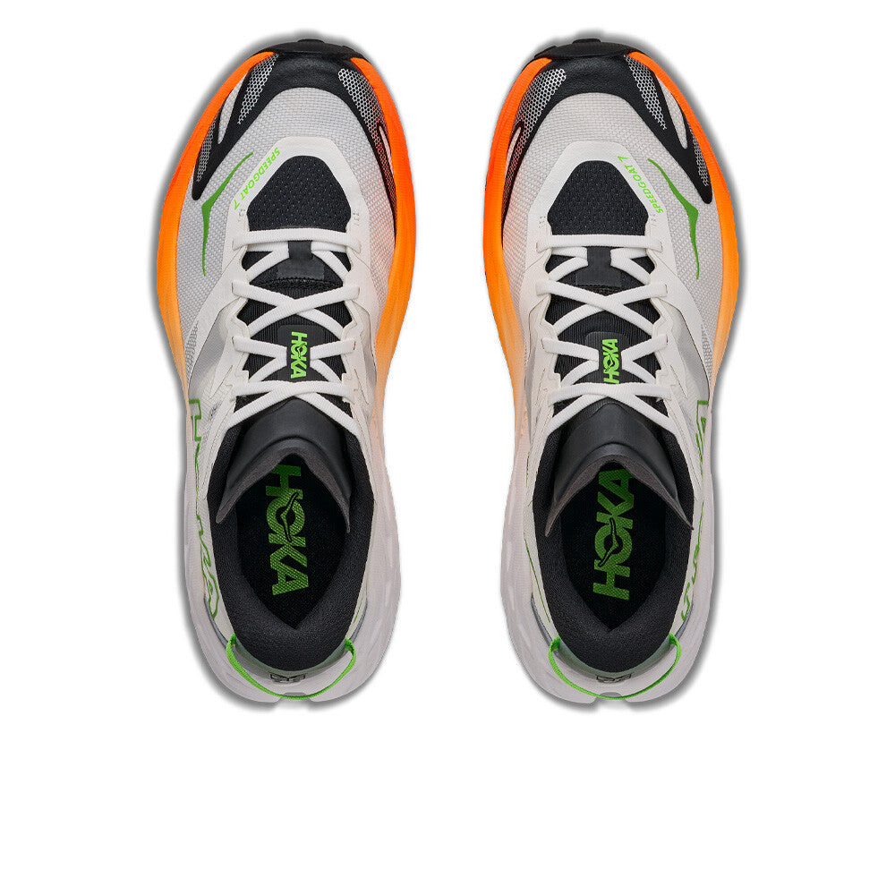 HOKA Speedgoat 7 Men's Trail Running Shoes - Frost/Neon Tangerine