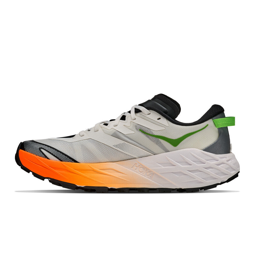 HOKA Speedgoat 7 Men's Trail Running Shoes - Frost/Neon Tangerine