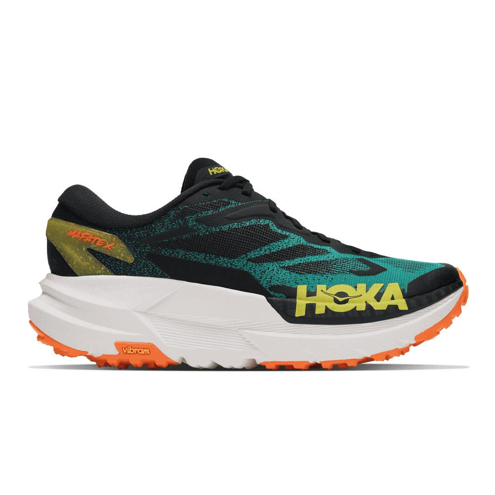 HOKA Mafate X Men's Trail Running Shoes - Black/Green