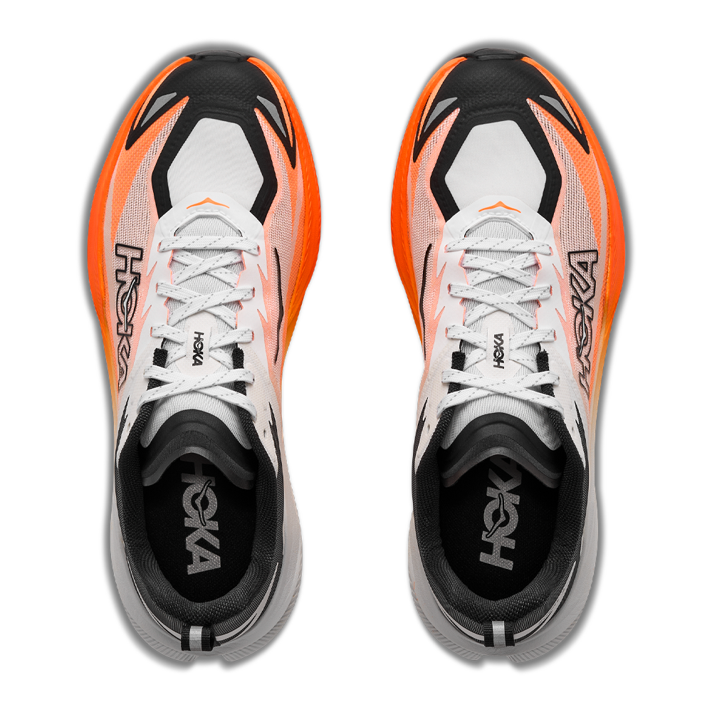 HOKA Zinal 3 Men's Trail Running Shoes - Frost/Neon Tangerine