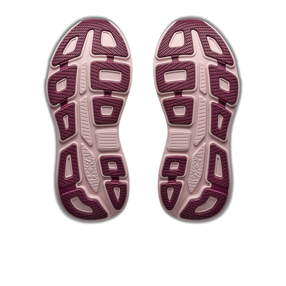 HOKA Bondi 9 Women's Running Shoes - White/Pink Opal