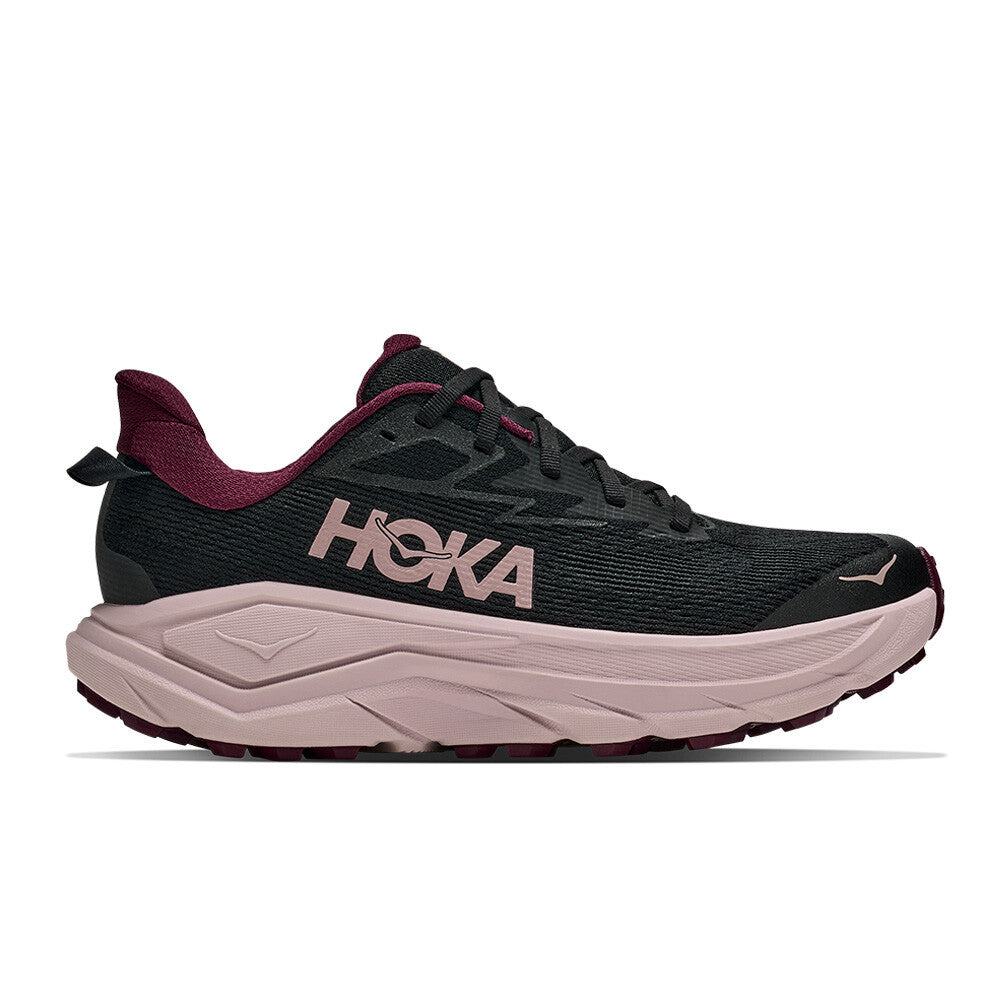 HOKA Challenger 8 Women's Trail Running Shoes - Black/Pink Opal