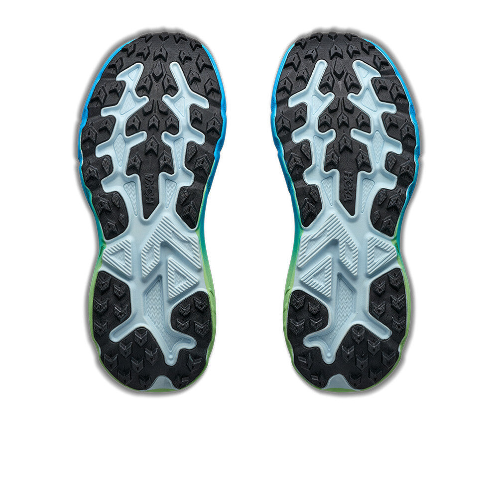 HOKA Challenger 8 Women's Trail Running Shoes - Glimmering Blue/Tart Apple
