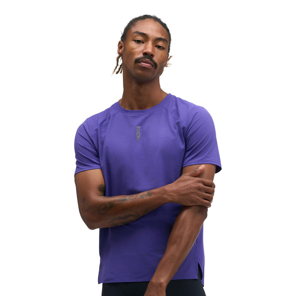HOKA EveryRun Men's T-Shirt - Cosmic Purple