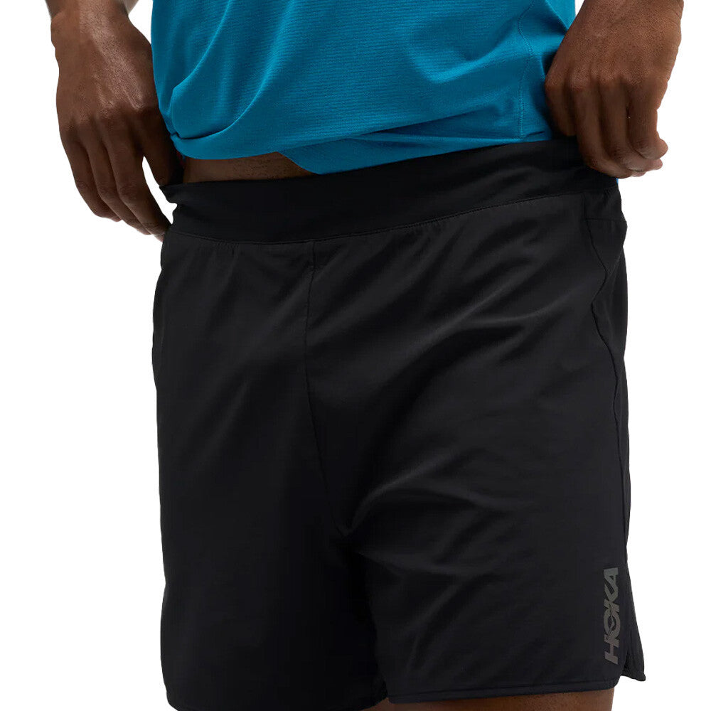 HOKA Glide 5 Inch Brief-Lined Men's Running Shorts - Black
