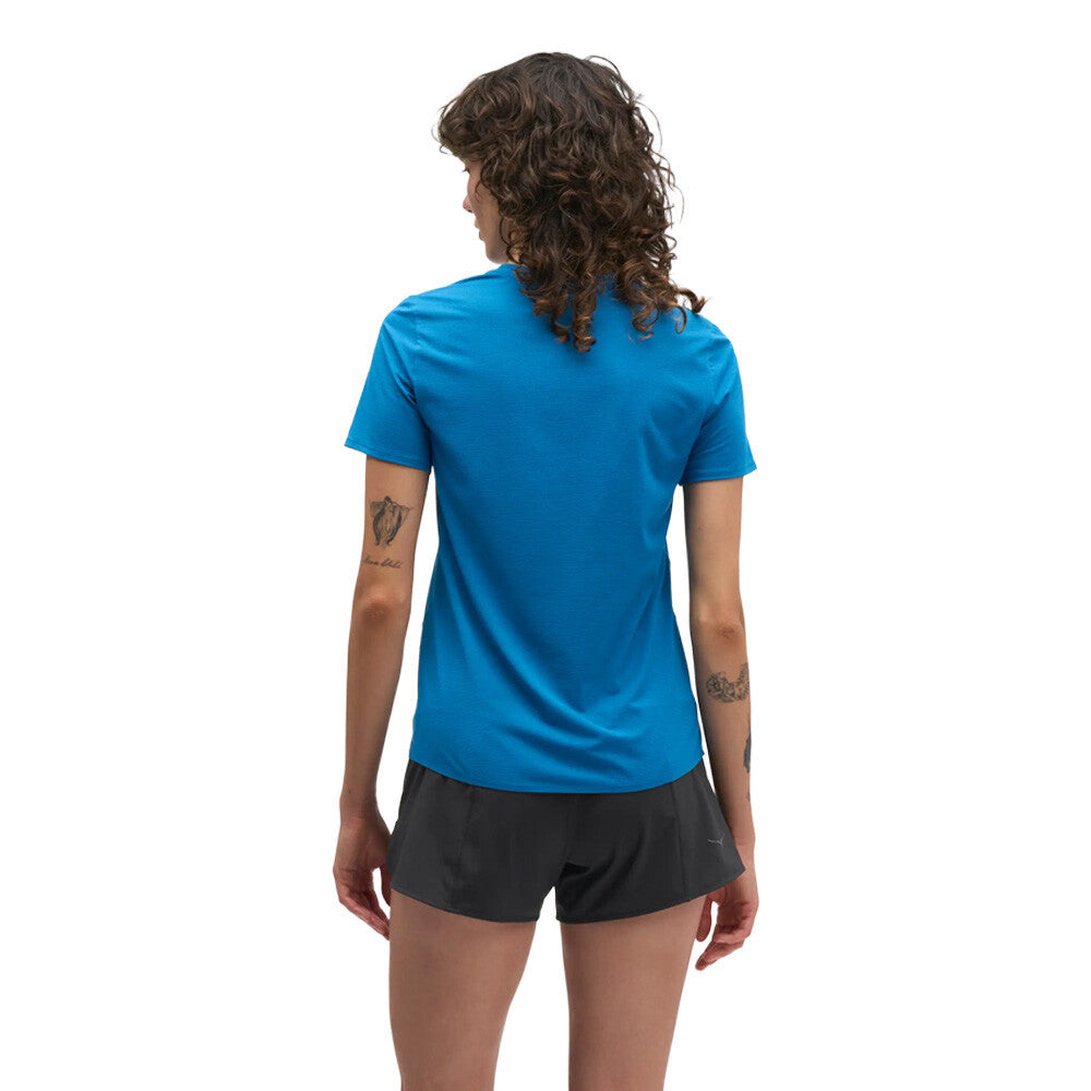 HOKA EveryRun Women's T-Shirt - Night Glow Blue