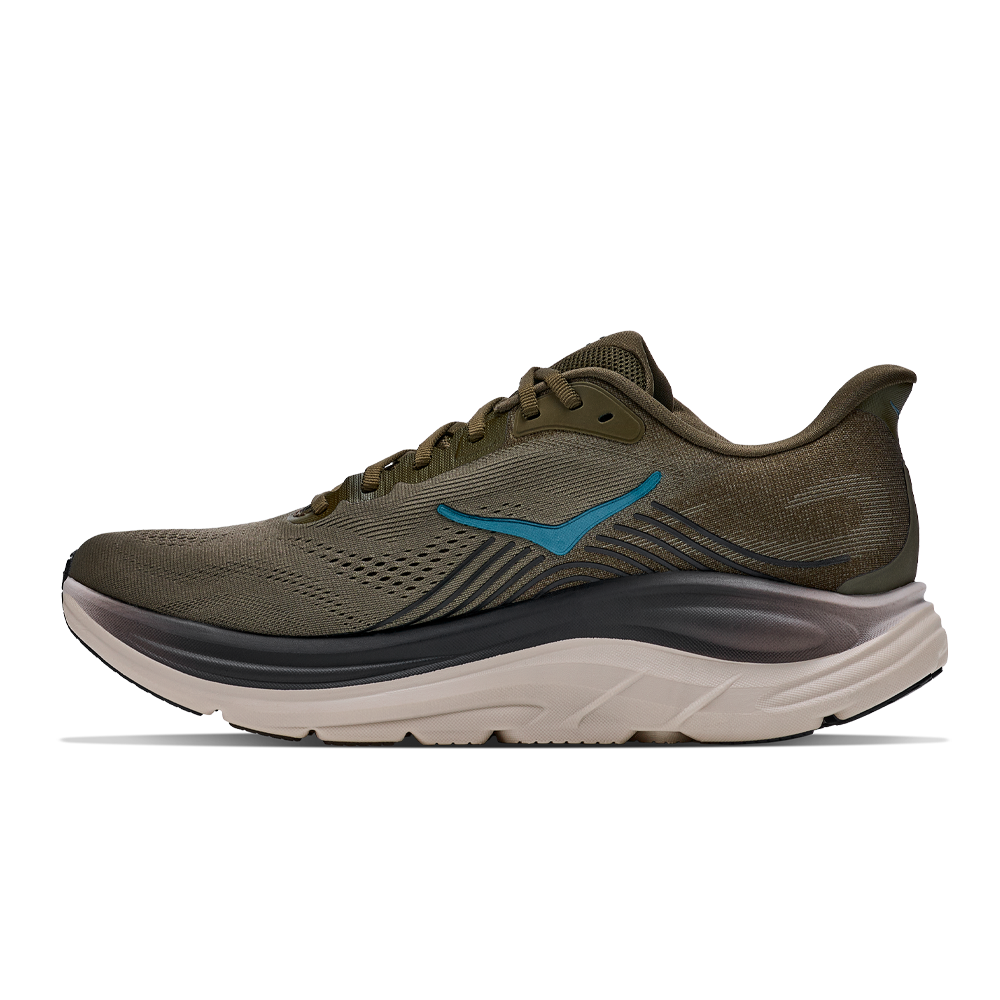 HOKA Clifton 11 Men's Running Shoes - Antique Olive/River Rock Grey
