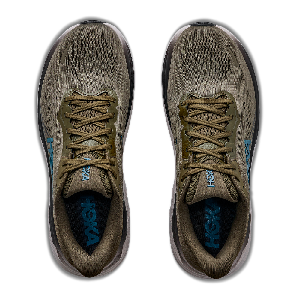 HOKA Clifton 11 Men's Running Shoes - Antique Olive/River Rock Grey